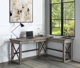 Acme Talmar Writing Desk with Lift Top in Rustic Oak Finish OF00053
