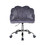 ACME Rowse Office Chair in Dark Gray Velvet & Chrome Finish OF00118