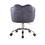 ACME Rowse Office Chair in Dark Gray Velvet & Chrome Finish OF00118