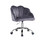 ACME Rowse Office Chair in Dark Gray Velvet & Chrome Finish OF00118