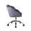 ACME Rowse Office Chair in Dark Gray Velvet & Chrome Finish OF00118