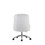 ACME Arundell II Office Chair in White Faux Fur & Chrome Finish OF00122