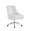 ACME Arundell II Office Chair in White Faux Fur & Chrome Finish OF00122