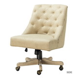 Syros Office Chair with Tufted Back Ofm0021-Linen