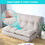 Adjustable Fabric Folding Chaise Lounge Sofa Floor Couch and Sofa(Beige) PP019425AAA