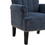 Accent Rivet Tufted Polyester Armchair,Navy Blue PP212520AAW