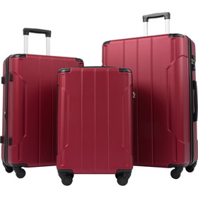 Hardshell Luggage Sets 3 pcs Spinner Suitcase with Tsa Lock Lightweight 20"24"28" PP282373Aaj
