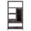 Home Office Bookcase and Bookshelf 5 Tier Display Shelf with Doors and Drawers, Freestanding Multi-functional Decorative Storage Shelving, Vintage Brown Industrial Style (Brown) PP295217DAA