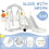 Toddler Slide and Swing Set 5 in 1, Kids Playground Climber Slide Playset with Basketball Hoop Freestanding Combination for Babies Indoor & Outdoor PP304159AAE
