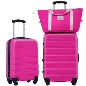 Hardshell Luggage Sets 2pcs + bag Spinner Suitcase with TSA Lock Lightweight PP309433AAH