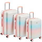 Hardshell Luggage Sets 3 Piece double spinner 8 wheels Suitcase with TSA Lock Lightweight 20