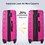 Hardshell Luggage Sets 4 pcs + Bag Spinner Suitcase with TSA Lock Lightweight-16"+20"+24"+28" Luggages PP310249AAH