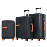 Contrast Color 3 Piece Luggage Set Hardside Spinner Suitcase with TSA Lock 20