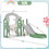 Toddler Slide and Swing Set 5 in 1, Kids Playground Climber Slide Playset with Telescope, Freestanding Combination for Babies Indoor & Outdoor PP321359AAF