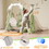Toddler Slide and Swing Set 3 in 1, Kids Playground Climber Swing Playset with Basketball Hoops Freestanding Combination Indoor & Outdoor PP322877AAF