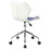 Techni Mobili Modern Height Adjustable Office Task Chair, Blue RTA-3236-BL