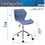 Techni Mobili Modern Height Adjustable Office Task Chair, Blue RTA-3236-BL