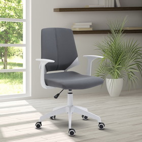 Techni Mobili Height Adjustable Mid Back Office Chair, Grey RTA-3240-GRY