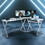 Techni Mobili L-Shaped Tempered Glass Top Computer Desk with Pull Out Keyboard Panel, Clear RTA-3802-GLS