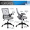 Techni Mobili Mid-Back Mesh Task Office Chair with Height Adjustable Arms, Grey RTA-8030-GRY