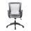 Techni Mobili Mid-Back Mesh Task Office Chair with Height Adjustable Arms, Grey RTA-8030-GRY