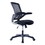 Techni Mobili Mesh Task Office Chair with Flip-Up Arms, Black RTA-8050-BK