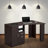 Techni Mobili Classic Office Desk with Storage, Espresso RTA-8408-ES