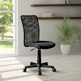 Techni Mobili Mesh Task Office Chair, Black RTA-9300B-BK