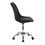 Techni Mobili Armless Task Chair with Buttons, Black RTA-K460-BK