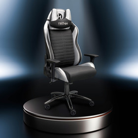Techni Sport Ergonomic Racing Style Gaming Chair - Silver RTA-TS62C-SIL