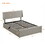 Queen Size Sleigh Bed with Side-Tilt Hydraulic Storage System, Linen Upholstery, Gray SF000110AAE