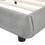 Queen Size Velvet Upholstered Platform Bed,Solid Frame and Stylish Curve-shaped Design, Gray SF000163AAE