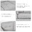 97.2" Modern Linen Fabric Sofa, L-Shape Couch with Chaise Lounge,Sectional Sofa with one Lumbar Pad,Gray SG000590AAE