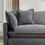 111.4" L-Shape Chenille Upholstered Sofa for Living Room Luxury Sofa Couch with Ottoman, 5 Pillows, Gray SG001160AAE