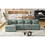 Free-Combined Sectional Sofa 5-seater Modular Couches with Storage Ottoman, 5 Pillows for Living Room, Bedroom, Office, Blue Green SG001200AAC