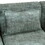 Free-Combined Sectional Sofa 5-seater Modular Couches with Storage Ottoman, 5 Pillows for Living Room, Bedroom, Office, Blue Green SG001200AAC