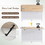 TOPMAX Farmhouse Kitchen Island Set with Drop Leaf and 2 Seatings,Dining Table Set with Storage Cabinet, Drawers and Towel Rack, White+Rustic Brown SH000234AAK