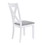 TOPMAX Rustic Minimalist Wood 5-Piece Dining Table Set with 4 X-Back Chairs for Small Places, White SH000253AAK