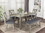 TOPMAX 6 Piece Dining Table Set Wood Dining Table and chair Kitchen Table Set with Table, Bench and 4 Chairs, Rustic Style, Gray(No Difference with SH000109AAE) SH001091AAE
