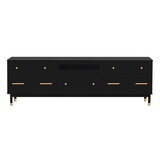 U-Can TV Stand for 75+ inch TV, Entertainment Center TV Media Console Table, Modern TV Stand with Storage, TV Console Cabinet Furniture for Living Room SJ000114AAB