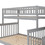 Twin over Full Stairway Bunk Bed with Storage, Gray SM000296AAE-1
