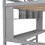 Twin Size Loft Bed with Convenient Desk, Shelves, and Ladder, White SM000401AAE-1