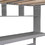 Twin Size Loft Bed with Convenient Desk, Shelves, and Ladder, White SM000401AAE-1