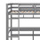 Twin Size Loft Bed with Convenient Desk, Shelves, and Ladder, White SM000401AAE-1