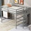 SM000527AAE Gray+Pine+Box Spring Not Required+Full+Wood