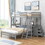 SM000709AAE Grey+Pine+Box Spring Not Required+Wood+Bedroom