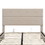 Upholstered Platform Bed with Underneath Storage,Full Size,Beige SM001010AAA