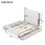 Full Size Platform Bed with Drawers and Storage Shelves, White SM001017AAK
