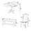 TOPMAX Farmhouse 6-Piece 60inch Extendable Pedestal Dining Table Set with 18inch Removable Leaf, 44inch Bench and 4 Ladder Back Dining Chairs, Natural SP000060AAA