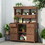 TOPMAX Garden Potting Bench Table, Rustic and Sleek Design with Multiple Drawers and Shelves for Storage, Brown SP100018AAD